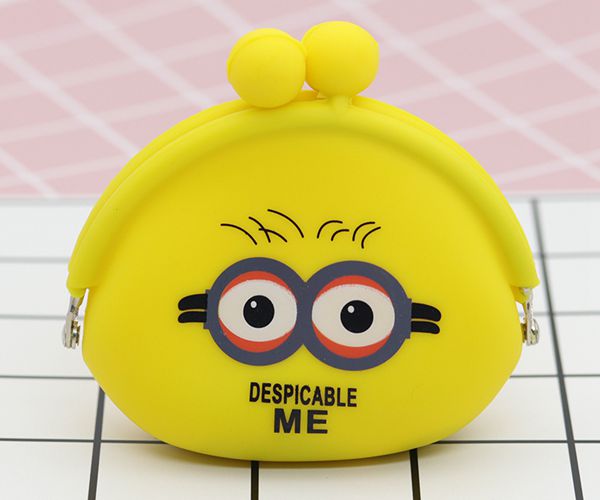 便攜矽膠錢包,卡扣矽膠零錢包,小黃(huáng)人零錢包 便攜矽(guī)膠錢(qián)包,卡扣(kòu)矽膠(jiāo)零錢包,小黃人零錢包